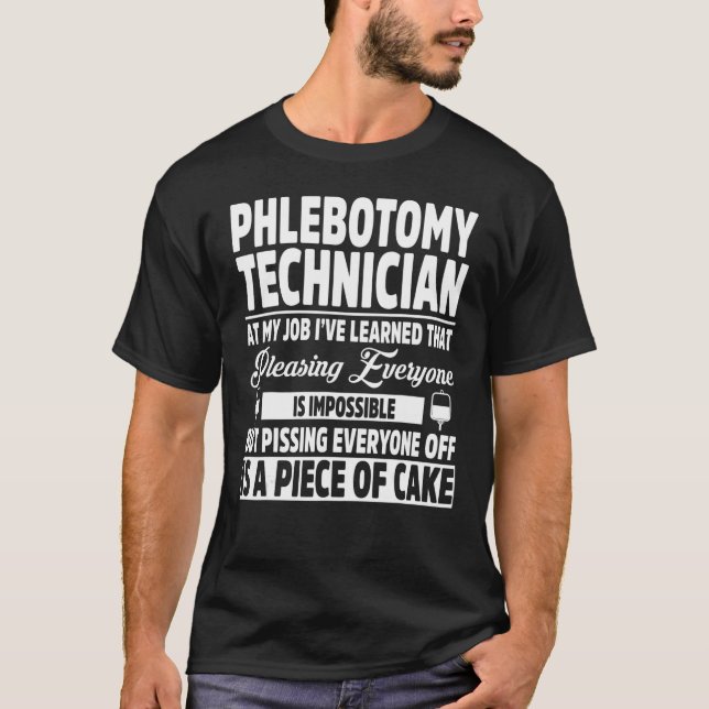 Phlebotomy Technician Apparel  Top  Technicians De (Front)