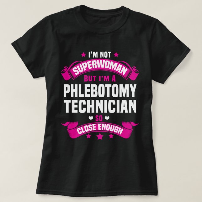 Phlebotomy Technician T-Shirt (Design Front)