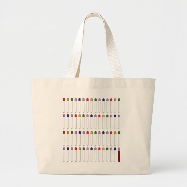 Phlebotomy Tubes Large Tote Bag (Front)
