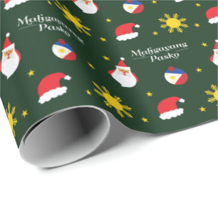 Phlippines Filipino Maligayang Pasko Wrapping Paper