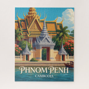 Phnom Penh Cambodia Royal Palace Travel  Jigsaw Puzzle