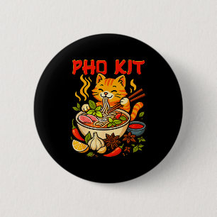 Pho Kit Mariners Cat Funny Meme 2 Inch Round Button