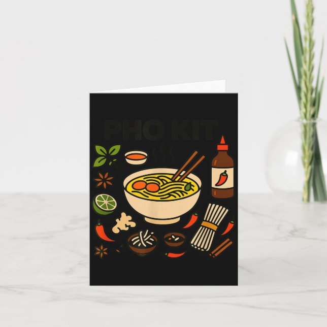 Pho Kit Vietnamese Food  Card (Front)