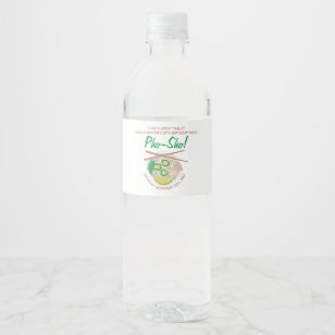 Pho Sho! Vietnamese Soup Funny Birthday Party Water Bottle Label