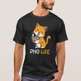 Pho Soup Cat Pho Life  Asian Vietnamese T-Shirt
