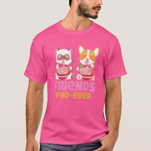 Pho Soup Friends Pho Ever   Cats Eating Pho T-Shirt