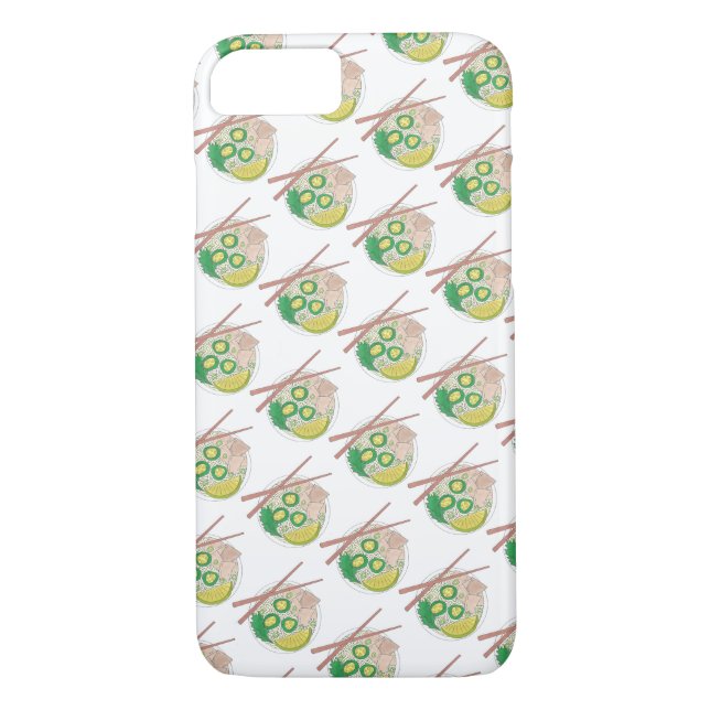 PHO Vietnamese Food Chicken Noodle Soup Chopsticks Case-Mate iPhone Case (Back)