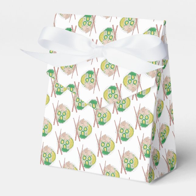 PHO Vietnamese Food Chicken Noodle Soup Chopsticks Favor Box (Front Side)