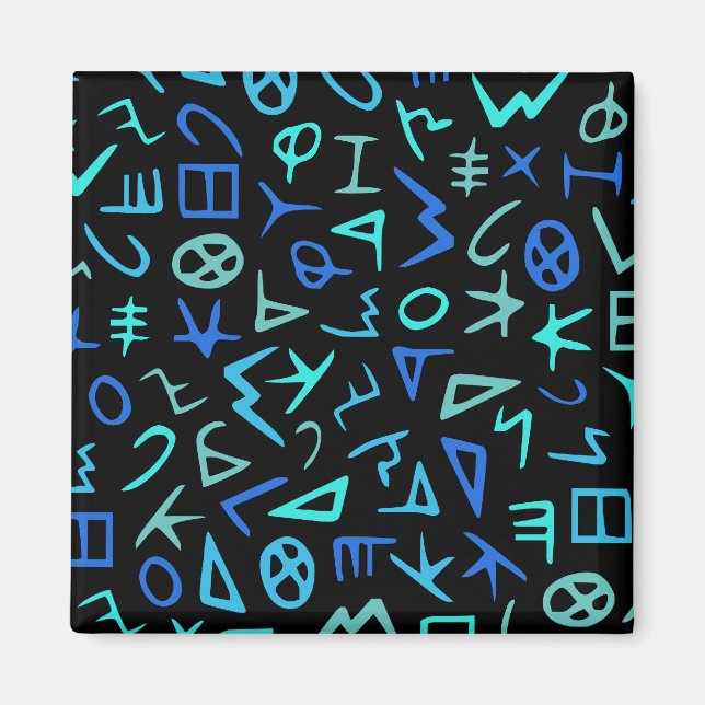 Phoenician alphabet magnet (Front)