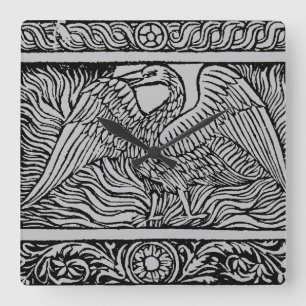 Phoenix, 1524 square wall clock