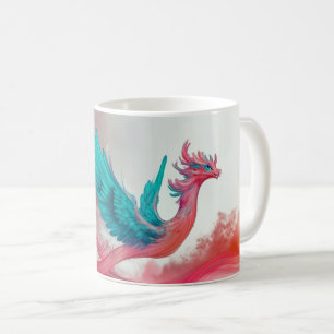phoenix, a mythical bird known for its regeneratio coffee mug