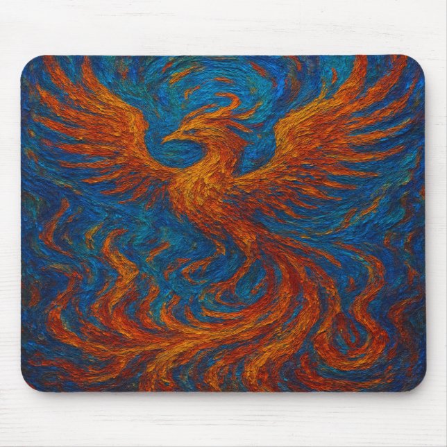 Phoenix Abstract Mouse Pad (Front)