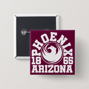 Phoenix,Arizona 2 Inch Square Button