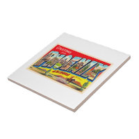 Phoenix Arizona AZ Vintage Large Letter Postcard 1
