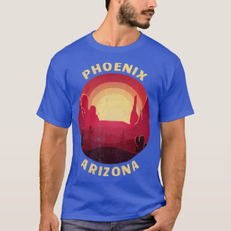 Phoenix Arizona Desert Illustration Vintage Souven T-Shirt