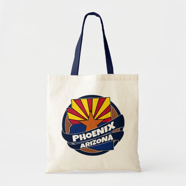 Phoenix Arizona flag burst tote bag (Front)