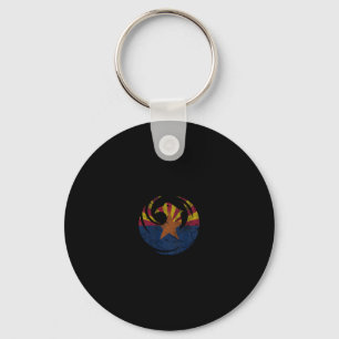 Phoenix Arizona Flag Home Love Vacation Vintage Fa Keychain