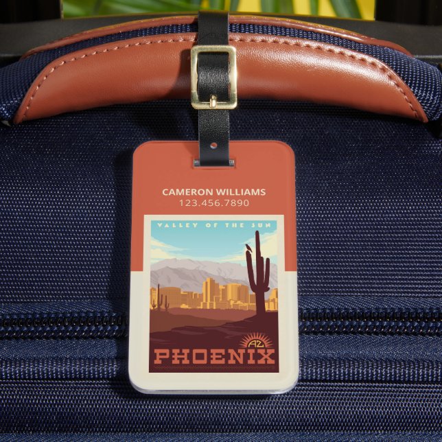 Phoenix, Arizona Luggage Tag (Front Insitu 2)