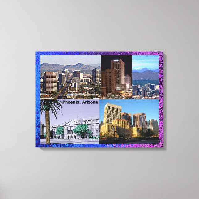Phoenix Arizona Montage Canvas Print (Front)