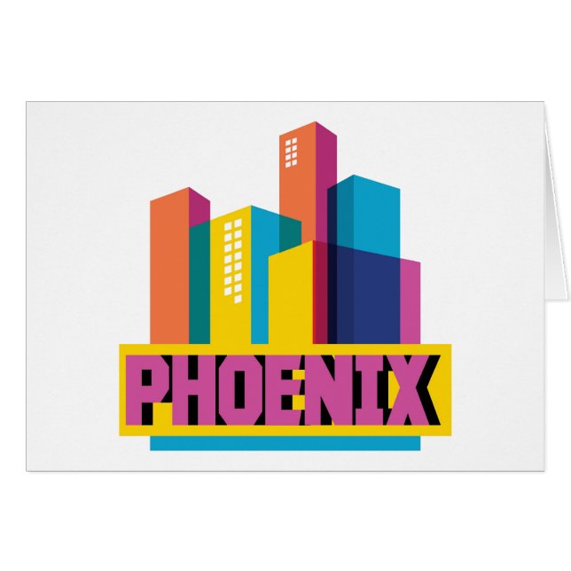 Phoenix, Arizona | Neon Skyline (Front Horizontal)