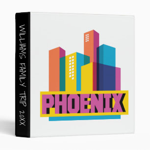 Phoenix, Arizona   Neon Skyline Binder
