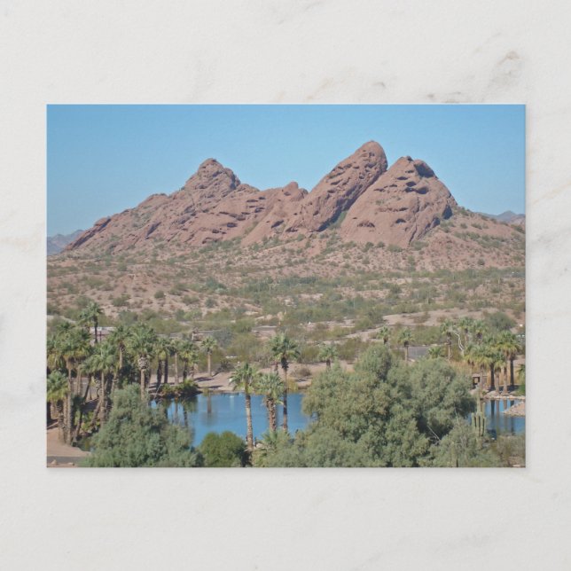 Phoenix Arizona Red Rock Photo Landscape Postcard (Front)