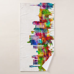 Phoenix Arizona Skyline Bath Towel