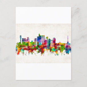 Phoenix Arizona Skyline Holiday Postcard