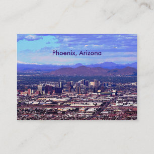 Phoenix Arizona Skyline in Daytime Business Card