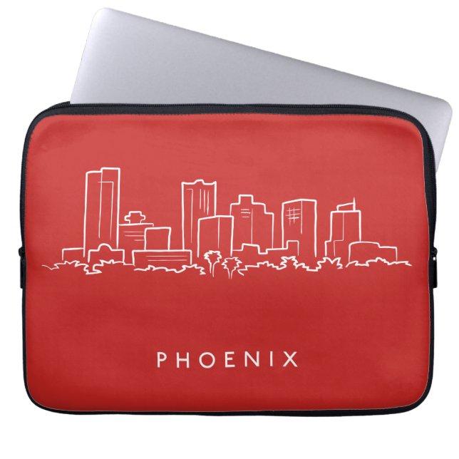 Phoenix Arizona Skyline Laptop Sleeve (Front)