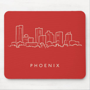 Phoenix Arizona Skyline Mouse Pad
