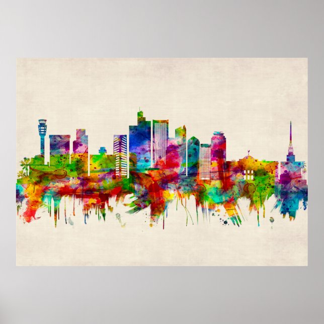 Phoenix Arizona Skyline Poster (Front)