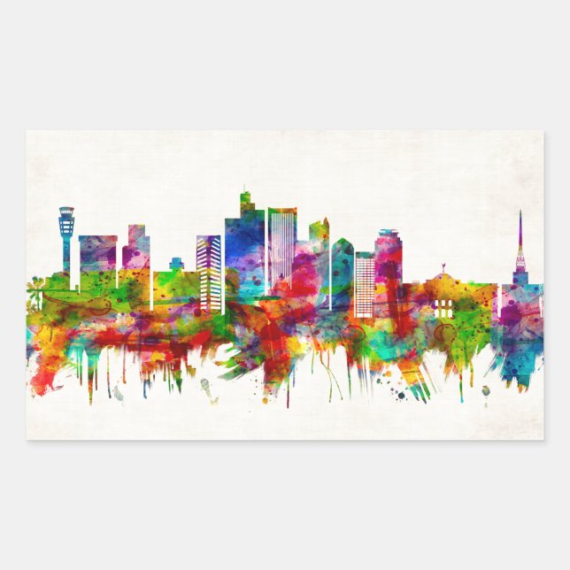 Phoenix Arizona Skyline Sticker (Front)