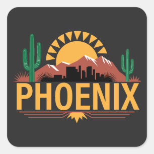 Phoenix Arizona Square Sticker
