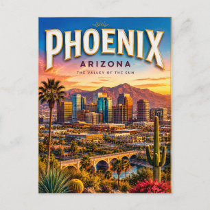 Phoenix Arizona Travel Memories Postcard