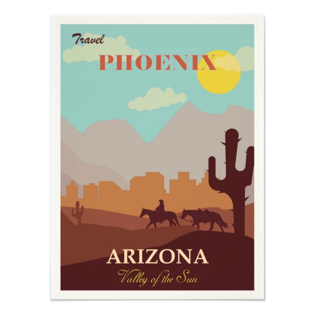 Phoenix Arizona Travel Poster (Devant)
