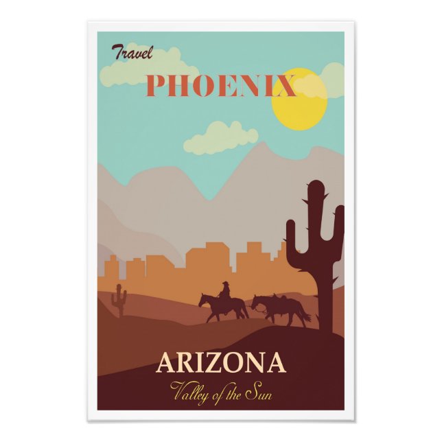 Phoenix Arizona Travel Poster (Front)