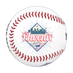 Phoenix Arizona United States Skyline Vintage USA Baseball