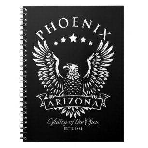 Phoenix Arizona Valley of the Sun Vintage Eagle Notebook