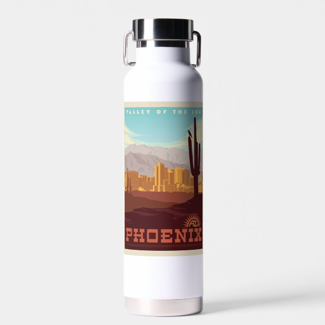 Phoenix, Arizona Water Bottle (Front)