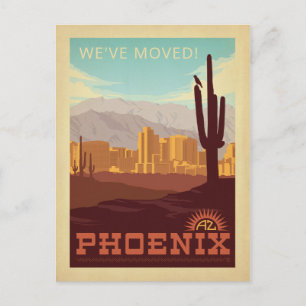 Phoenix, Arizona We've Moved Invitation Postcard