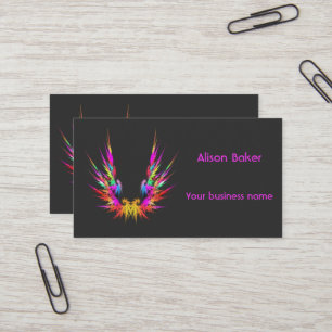 Phoenix - art fractal, carte de visite cool