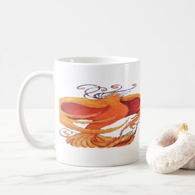 Phoenix art mug (With Donut)