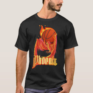 Phoenix Basketball Arizona B Ball Fiery Phoenix B- T-Shirt