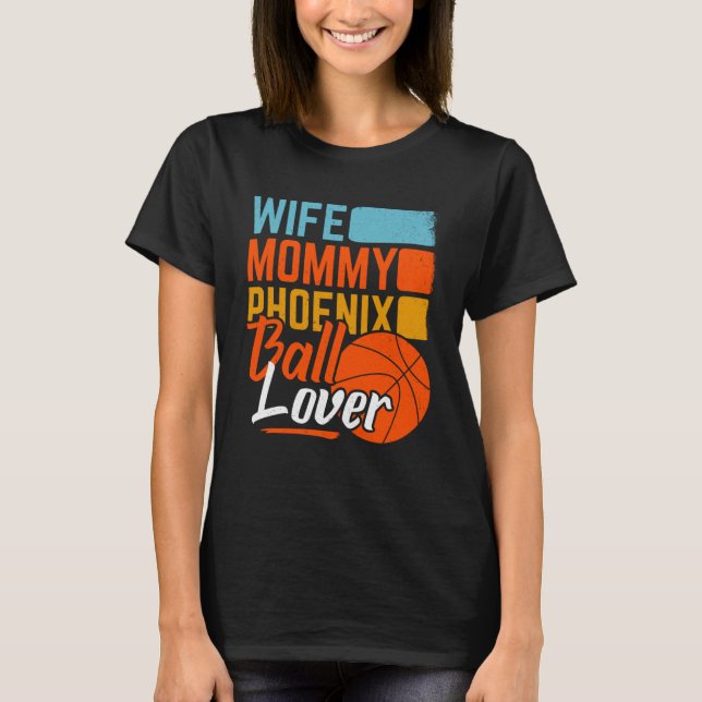 Phoenix Basketball B Ball City Retro Arizona State T-Shirt (Front)
