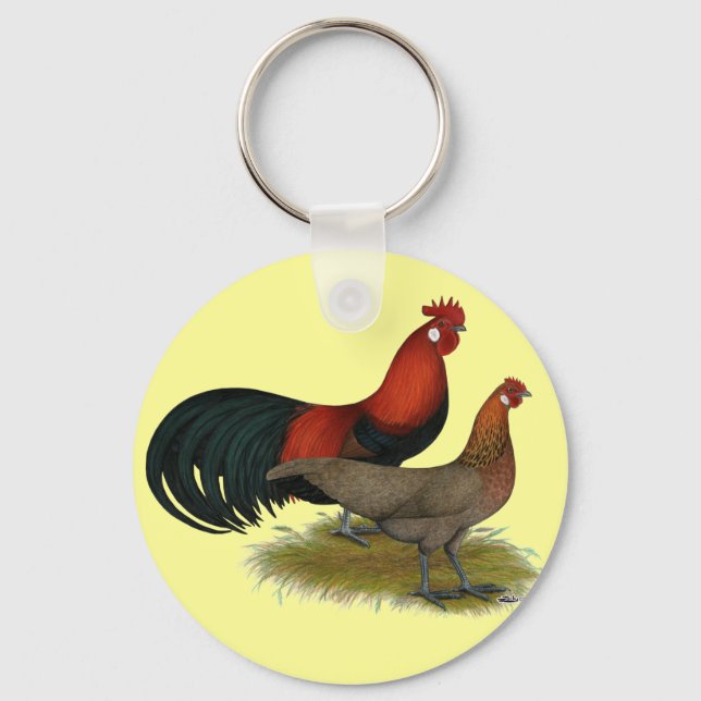 Phoenix:  BB Red Pair Keychain (Front)