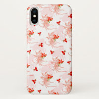 Phoenix Bird And Phoenix Flower Seamless Pattern