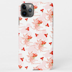 Phoenix Bird And Phoenix Flower Seamless Pattern iPhone 11Pro Max Case