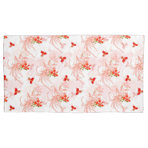Phoenix Bird And Phoenix Flower Seamless Pattern Pillowcase
