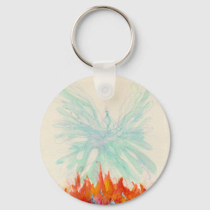 PHOENIX BIRD by SHARON SHARPE Keychain